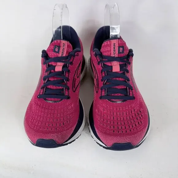 Brooks Glycerin 19 Sneakers Womens 9 Pink Lace Up Low Top Running Athletic Shoes - Picture 4 of 11